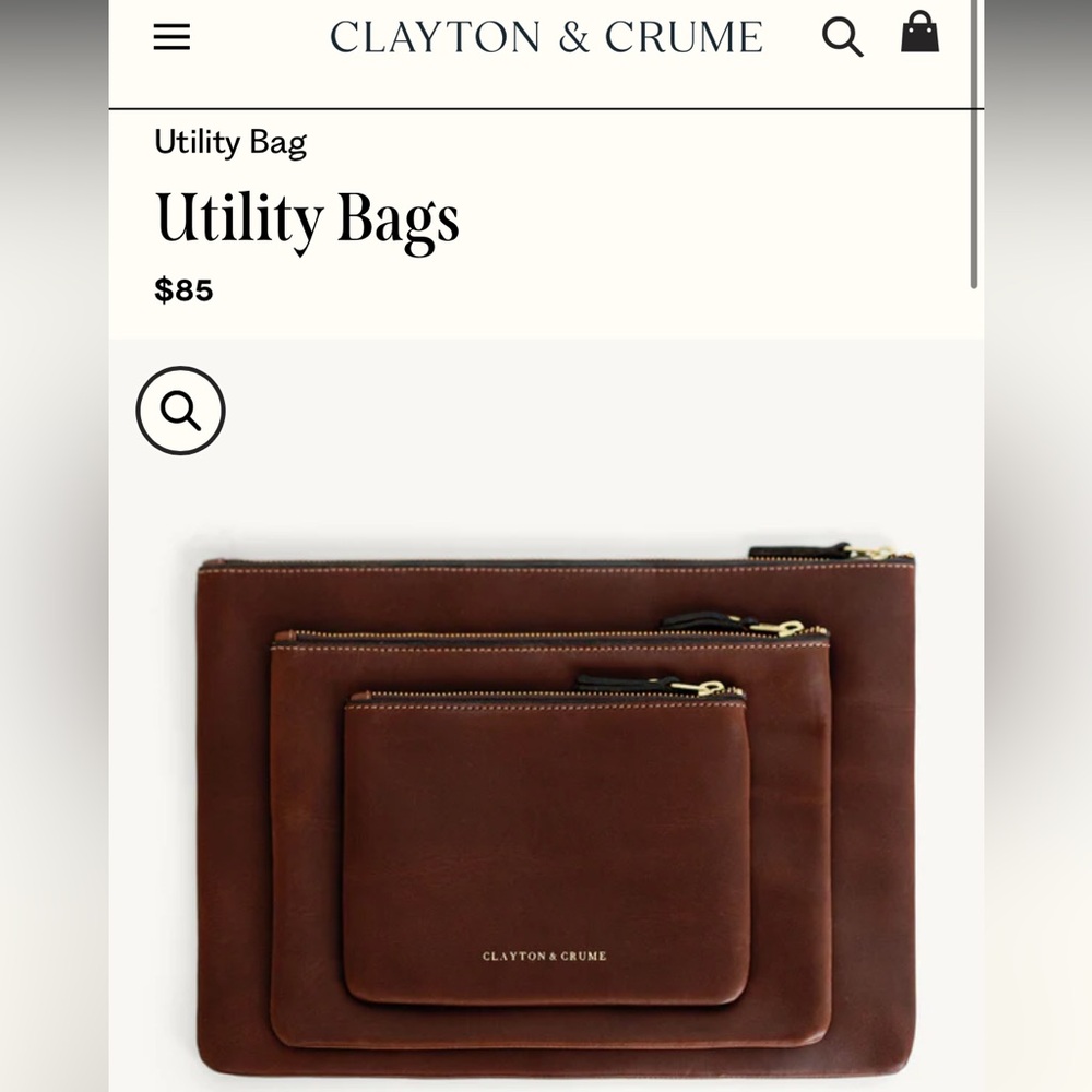 Clayton & Crume small leather utility bag
